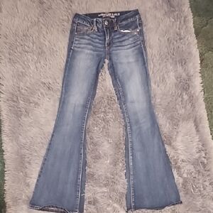 American Eagle Outfitters Medium Blue Flare Jeans